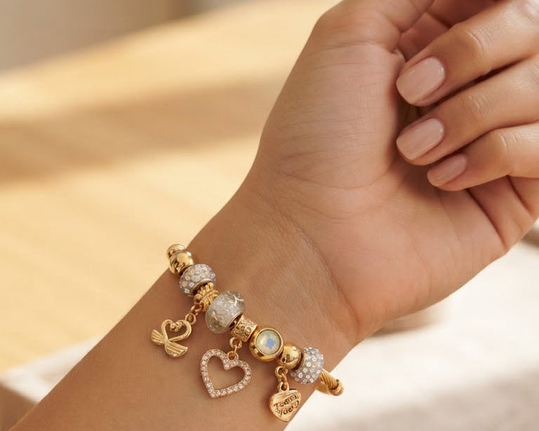 Gold Charm Bracelet