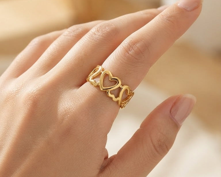 Gold Heart Ring