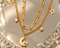 Moon and Eye Necklace