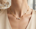 Zirconia Bowknot Necklace